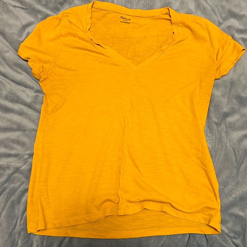 Madewell yellow tshirt